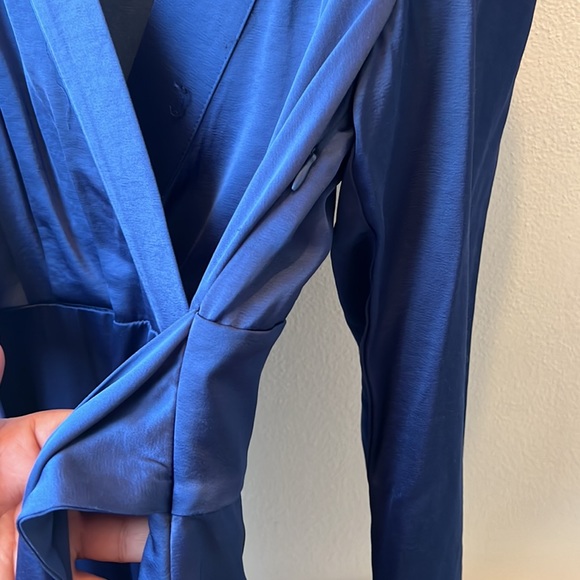 Tahari Periwinkle Wrap Dress - Picture 8 of 10